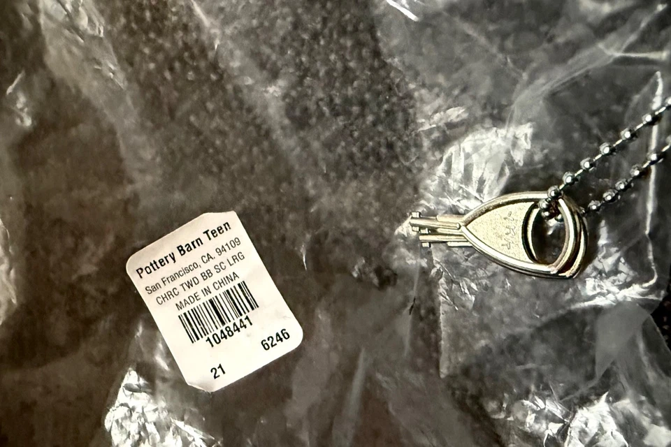 Pottery Barn Teen NEW Bean Bag Chair Slip Cover LARGE 41" Charcoal Grey Tweed - Image 4 of 4