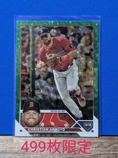 MLB 2023 Christian Arroyo Boston Red Sox Baseball Card, Used ss4