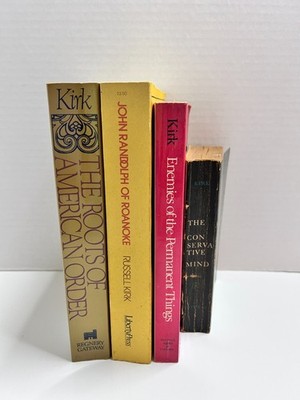 Russell Kirk Book Lot of 4 Philosophy Paperback Conservative Mind Roanoke *READ*
