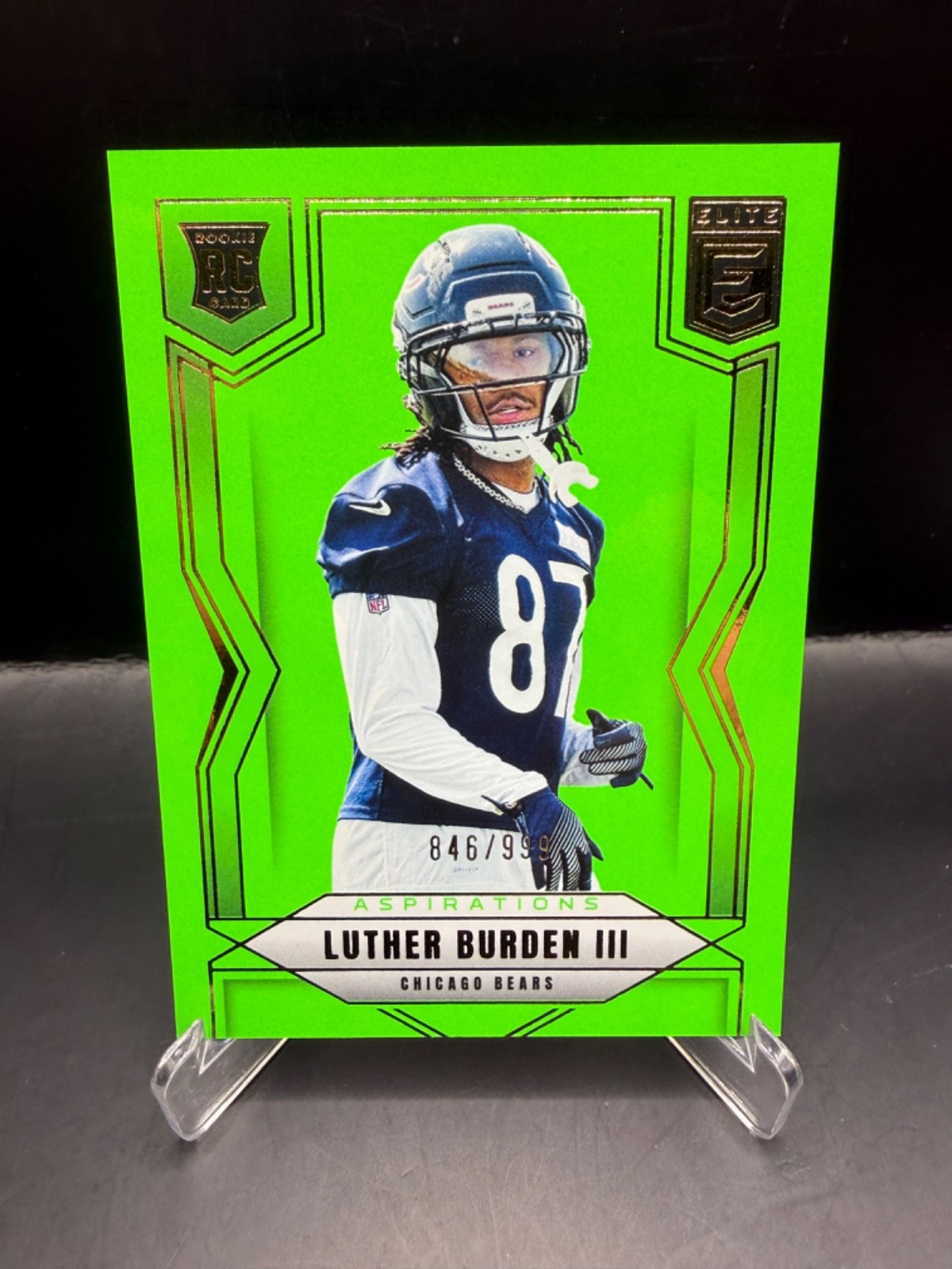 2025 Panini Donruss Elite Luther Burden III Green Aspirations Rookie /999 #118