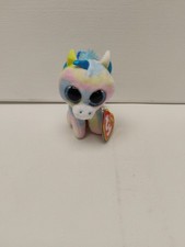 TY Beanie Boos 3" BLITZ the Unicorn Key Clip Animal Plush Toy MWMT Ty Heart Tags
