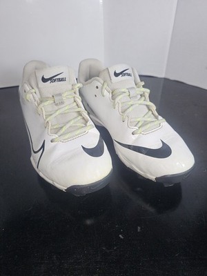 Nike Big Kids Hyperdiamond 4 Fastflex White Softball youth Sz 4