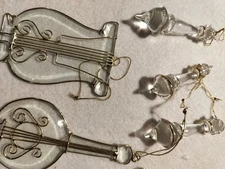 Vintage Glass Christmas Ornaments Lot of 8, Germany Poland