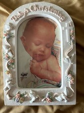 Baby Christening Picture Frame