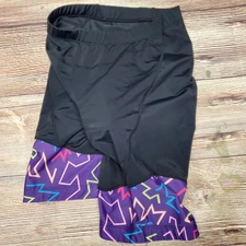 Beroy Womens Size Medium Multicolor Padded Compression Cycling Shorts