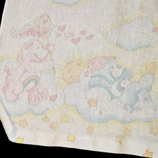 VTG Care Bears Baby Receiving Blanket Pastel Beacon 80s Rainbows