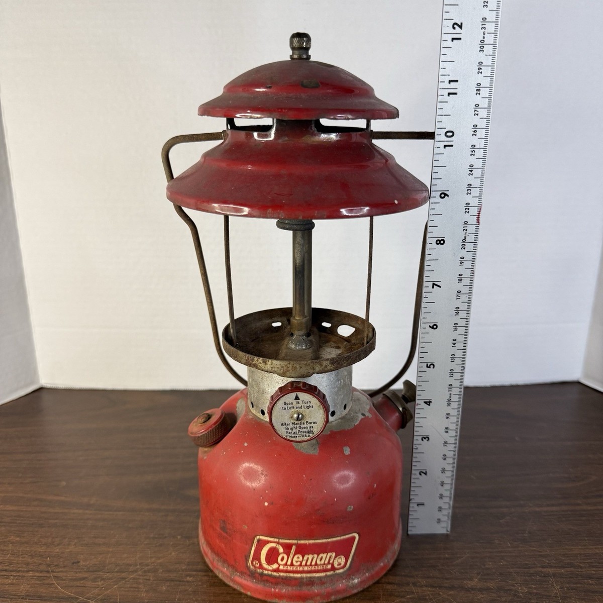 Vintage 12/64 COLEMAN Model 200A Red lantern single mantel PARTS