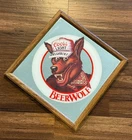 Vtg. 1988 Coors Light Beer Wolf Mirror Sign Adolph Coors Co. Bar Decor Man Cave!