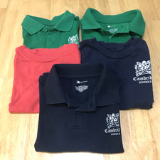 Schools uniform toddlers size 4T lot of 5 polo shirts tshirts classroom brand