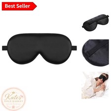 Stylish Travel Mulberry Silk Sleep Mask - Adjustable  Soft for Beauty Sleep