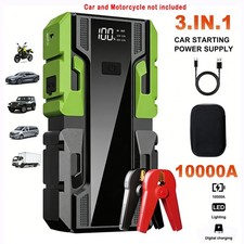 1x 10000A 12V Automotive Jump Starter For Cars, Motorcycles, SUVs, Pickup Trucks