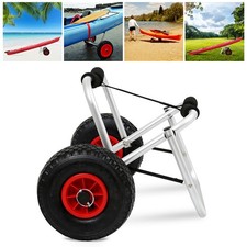 Kajakwagen PU ALU 80kg Faltbarer Surfboard Slipwagen Kanuwagen SUP Bootswagen