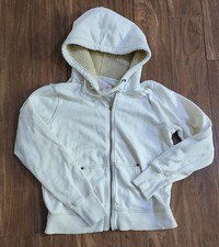 VTG Y2K GAP Hoodie Women's Sz Large Full Zip Hooded Sweatshirt Sherpa Lined Hood