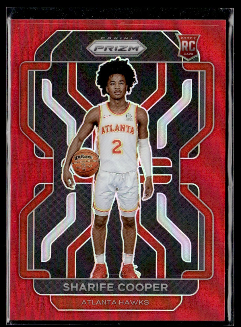2021-22 Panini Prizm Red Sharife Cooper Rookie 200/299 Atlanta Hawks #280