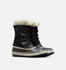 Sorel Winter Carnival Black Waterproof Rubber Duck BOOTS  display picture 1