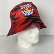 New York Red Bull Red-Black Bucket Soccer Hat Reversible