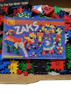 Zaks Vintage Building Toy Set Instructions 1 Ib Ohio Art STEM Homeschool