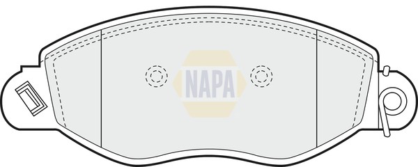 Napa Bremsbelagsatz BremsklöTze FüR Ford Transit Bus Fd_ _ Fb_ Fs_ Fz_-image