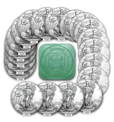 Roll of 20 coins .999 fine - $1 American Silver Eagle 2009