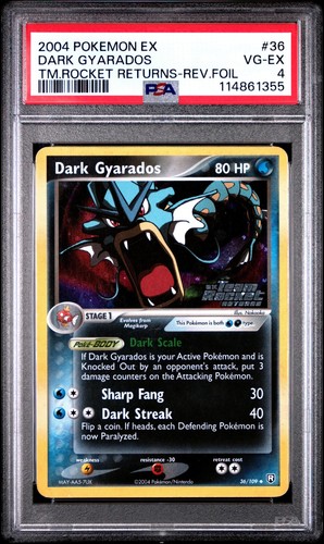Dark Gyarados graded PSA 4 for sale on eBay