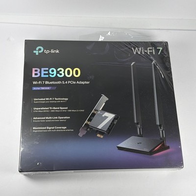 TP-Link WiFi 7 BE9300 PCIe WiFi Card for Desktop PC Archer TBE550E Tri-Band...