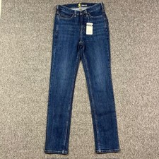 Carhartt Jeans Womens 4 Regular Blue Slim Fit Denim Work Pants 104976 H64 - NEW
