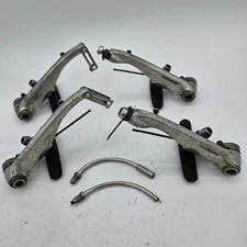 Vintage Shimano Deore V-Brakes, Front & Rear, Silver BR-M600 (Read Description)