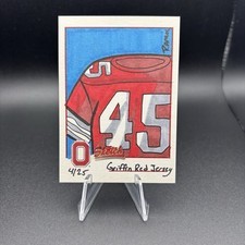 2004 TK Legacy Archie Griffin Red Jersey Sketch Card Ohio State Buckeyes /25 OSU