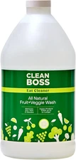 Cleanboss Eat Cleaner Triple-Action Fruit + Veggie Wash Refill - 64 Oz - Removes