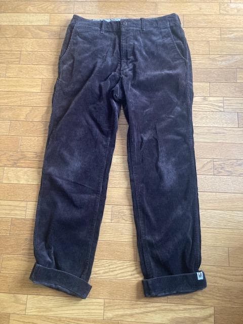A BATHING APE Cotton Corduroy Pants Dark Brown M Waist 42cm 0226178
