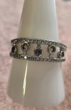 Bomb Party Size 11 RBP5658 Glam Doll Lab-C Morganite Rhodium Plating