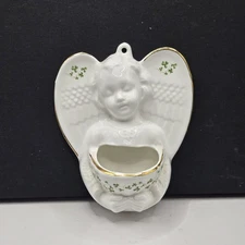 HOLY WATER FONT Angel Royal Tara Irland Religious VTG Art Pottery Bone China 