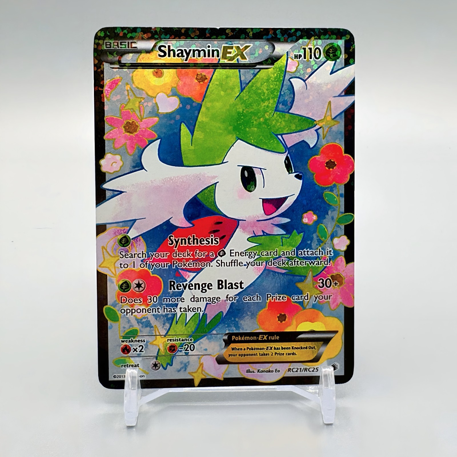 Shaymin EX (Full Art) RC21/RC25 Legendary Treasures: Radiant Collection Holo NM