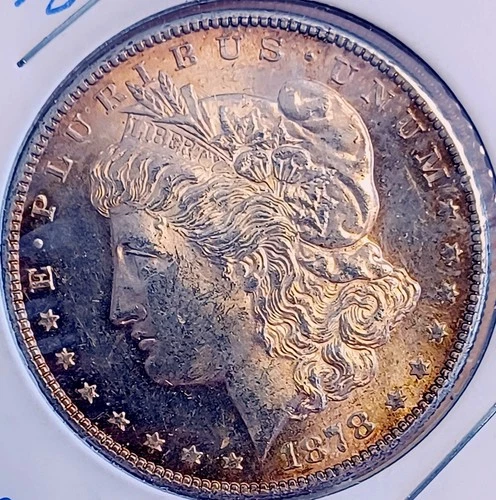 1878-S Morgan Dollar Prooflike With Beautiful Toning