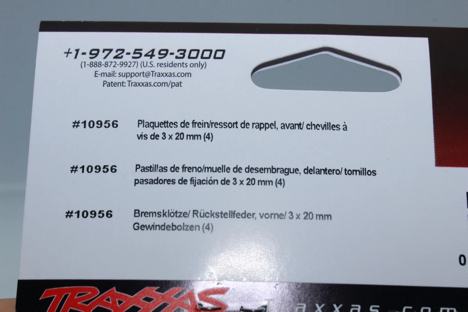 Traxxas TRX 10956 Bremsbeläge vorne mit Rückstellfedern Funco 8S 1:6 NEU - Bild 3 von 4