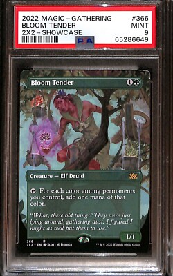 MTG Double Masters 2022 - PSA 9 - Bloom Tender Borderless Showcase