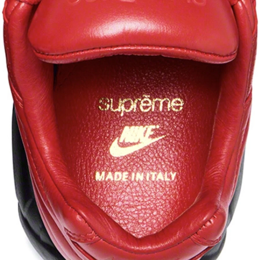 Boîte logo Supreme Air Max 95 lux rouge taille 9,5 garantie fabriquée en Italie FW19 rare