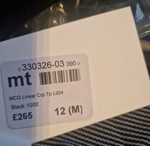 MCQ Linear Crop Top Black Patent Size 12 M - Picture 4 of 4