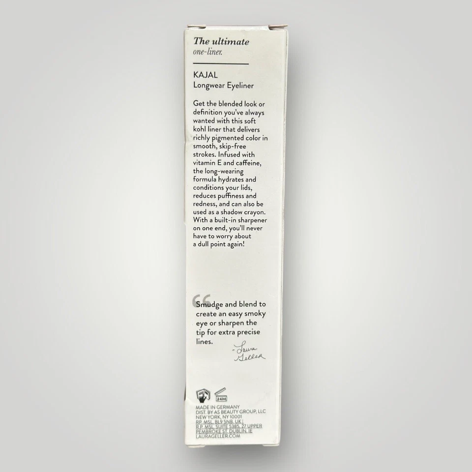 Forro de larga duración Laura Geller Kajal carbón profundo Kohl tamaño completo 0,049 OZ Foto 2 de 2