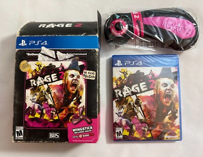 RAGE 2 PS4 GameStop Exclusive Edition W/ Wingstick PlayStation 4 New/Box Wear