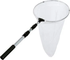 Butterfly Net, 12" Ring, 24" Depth, Handle Extends to 36", Insect Catching Net