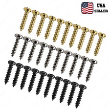 10x Stainless Steel 2 10mm Truss Rod Cover Screws For Gibson Epi Les Paul