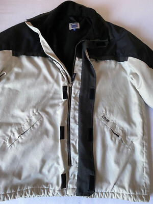 Übergangsjacke TBS Gr. L gebraucht wenig getragen beige mit schwarz
