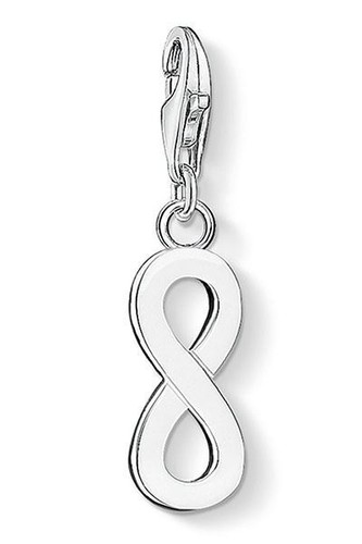 Bracciale in argento con infinito in polvere di diamanti