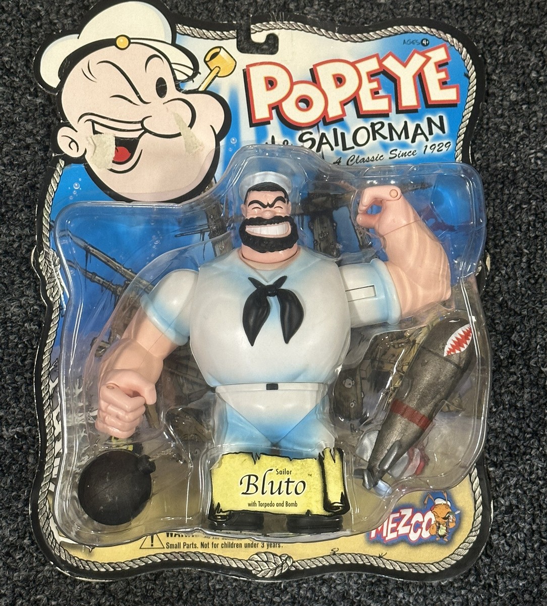 Vintage 2001 Mezco Toyz Popeye The Sailorman Lot of 4 Carded Vintage 2001 Mezco Toyz Popeye The Sailorman Lot of 4 Carded