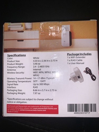 Wifi Range Extender Booster 300Mbps Router bezprzewodowy Wzmacniacz sygnału O - Zdjęcie 2 z 2