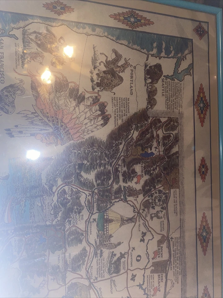 Territory Of The Northern Plains Tribes Framed - Image 2 of 4