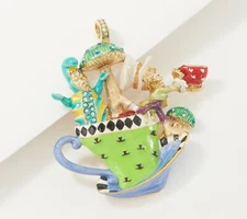 Kirks Folly Wonderland Tea Party Magnetic Enhancer Goldtone