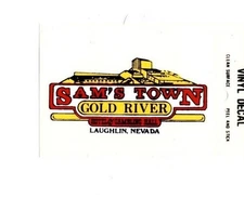 Lot of 12 Sam's Town Souvenir Luggage Decals Stickers - New - Free S&H