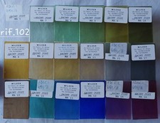 18 TESSERE VETRO ARTISTICO-CREAZIONI MOSAICO/TIFFANY 6X4 cm-Rif.102